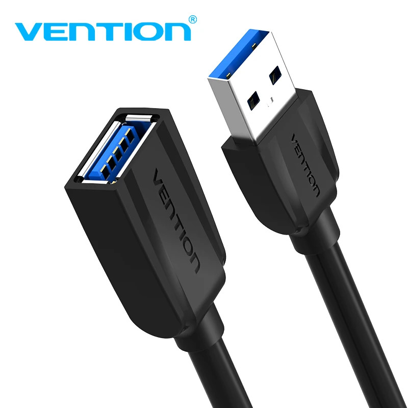 Vention สายต่อ USB3.0 ชายหญิง USB2.0 Extension Wire Super Speed 3.0 USB Extender Data Sync Cable สําหรับคอมพิวเตอร์พีซี
