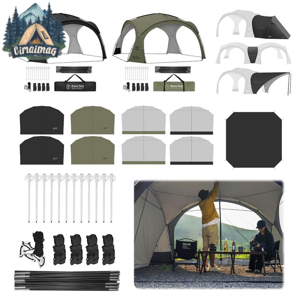 Camping Dome Shelter PU3000MM กันน้ํากลางแจ้งบังแดด Canopy สําหรับ Backyard