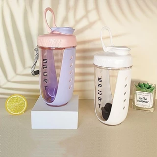 ขวดน้ำ โปรตีนคัพ Mixing cup แก้วน้ำพกพา แก้วโปรตีนเชค แก้วเวย์เชค แก้วกีฬา 590 มล. พร้อมลูกบอลคนสแตนเลส Sportcup