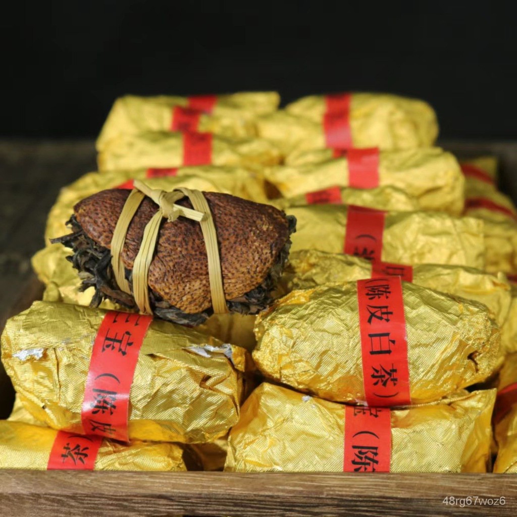 ♞,♘,♙ชาจีน，ขายส่งชา Xinhui Sanbao ชา Xinhui Sanbao เปลือกส้มเขียวหวาน ชาขาวพิเศษกวางตุ้ง