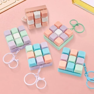 WILLUCK คีย์บอร์ดเกมพวงกุญแจ, Fidget Decompression ปุ่ม DIY ปุ่มกด 9 คีย์บอร์ดของเล่น, Anti Stress Finger ความเครียดบรรเทากระเป๋าสร้างสรรค์จี้ชายหญิง