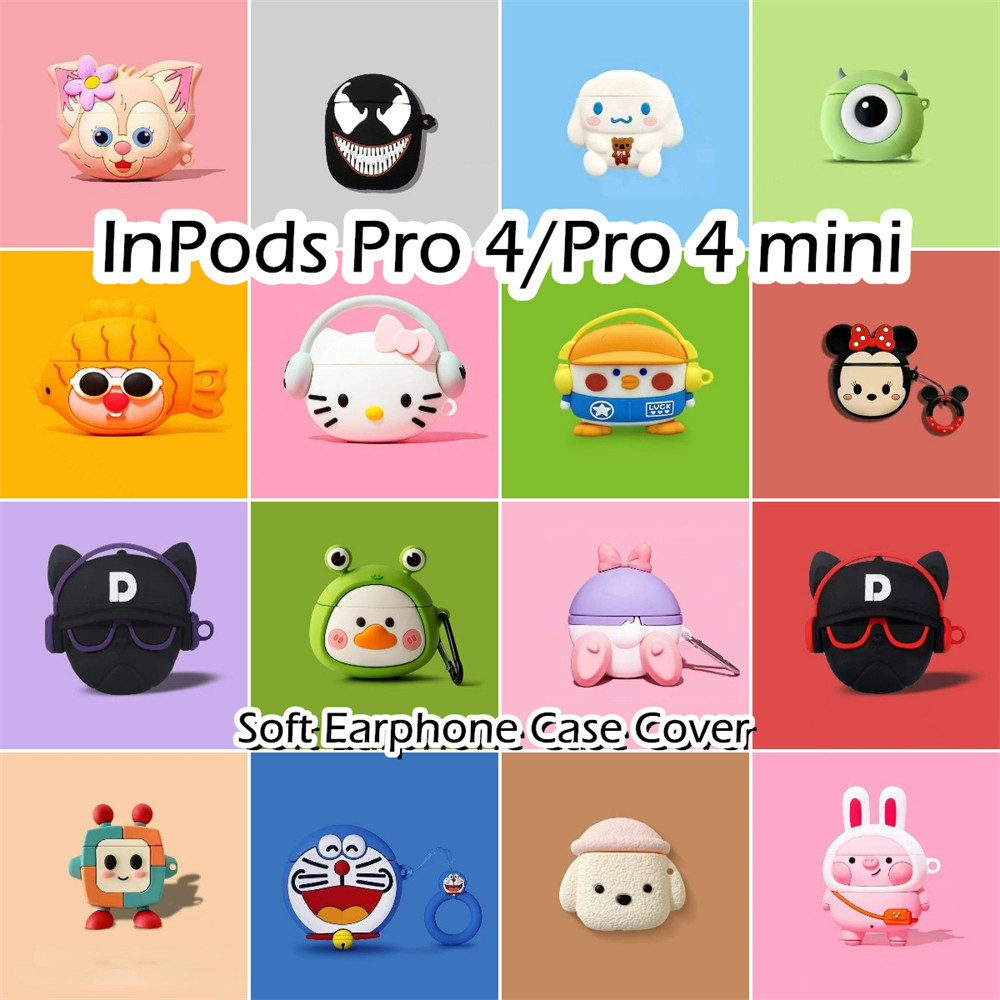 พร้อมส่ง! นําไปใช้กับ Inpods Pro 4 / Pro 4 mini เคส Case เคสหูฟัง การ์ตูนตลก ซิลิโคนนุ่ม เคส เคสหูฟัง NO.2