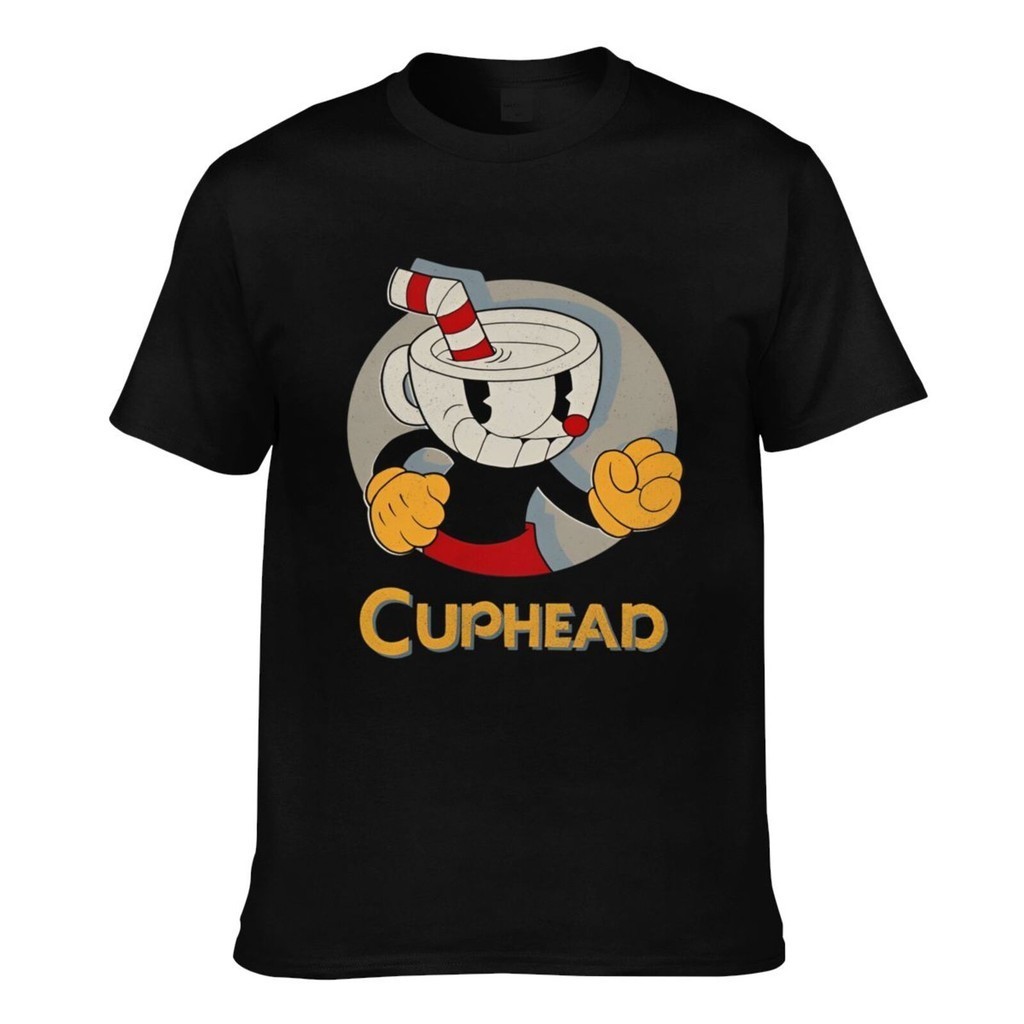 Cuphead Logo Portrait Circle Fashion Mens Graphics Printing Tee