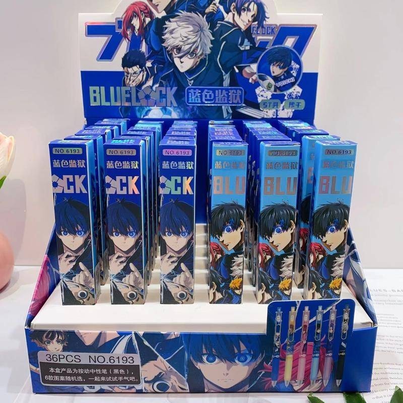 6 ชิ้น อะนิเมะ Blue Lock Isagi Yoichi Bachira Meguru Chigiri Seishirou Nagi 0.5 มม. ปากกาเจลกด ปากกาลิมิเต็ด นักเรียน ปากกาน้ํา ของขวัญ เครื่องเขียน