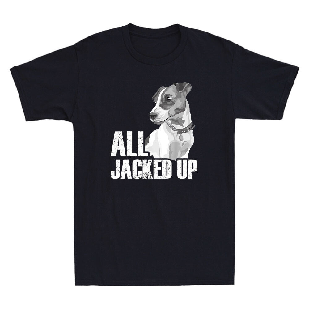 All Jacked Up - Jack Russell Terrier Jrt Lover Apparel Dog Vintage เสื้อยืดผู้ชาย