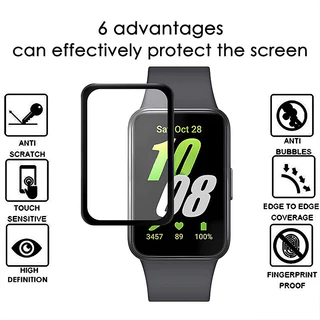 สำหรับ Samsung Fit3 นาฬิกาฟิล์มคอมโพสิต Galaxy Fit 3 ความร้อนดัดกาวเต็ม PMMA นุ่มสติกเกอร์ฟิล์มฟิล์ม