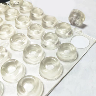 [Veryjoa] ยางซิลิโคนใส มีกาวในตัว สําหรับติดกันชนตู้เสื้อผ้า 12 ชิ้น