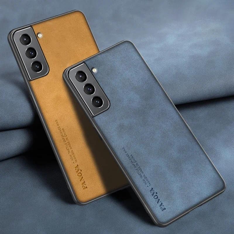 เคสโทรศัพท์ซิลิโคน หนัง PU หรูหรา สําหรับ Samsung Galaxy S20 S21 FE S10 S22 Plus S22 Note 20 Ultra 10 Plus S10E