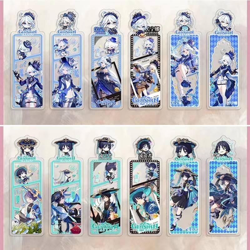 ที่คั่นหนังสืออะคริลิค ลายการ์ตูนเกม Genshin Impact Furina de Fontaine Focalors Balladeer Wanderer Nahida น่ารัก ของขวัญวันเกิด สําหรับโรงเรียน สํานักงาน 6 ชิ้น ต่อล็อต