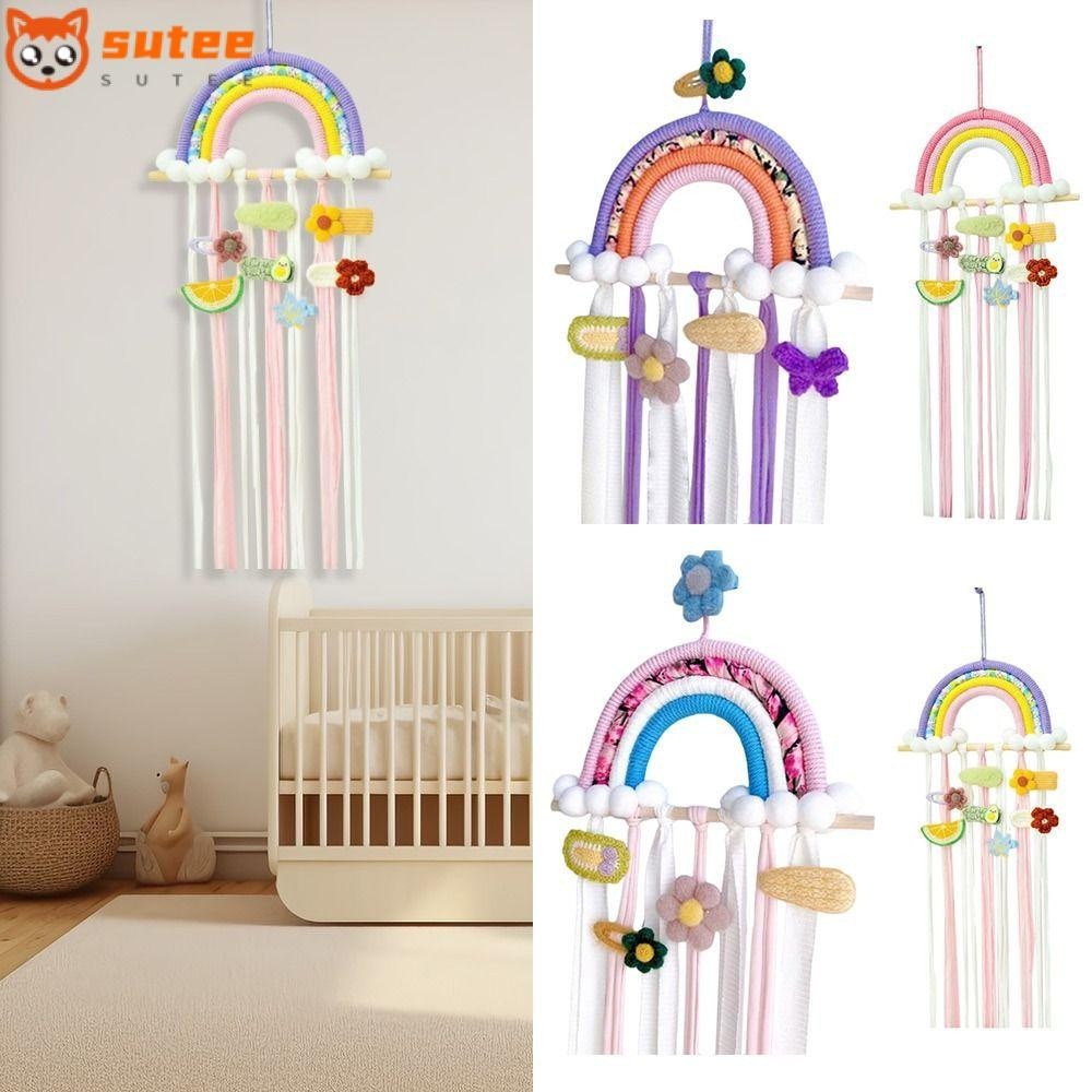 Sutee ที่เก็บกิ๊บติดผม แบบแขวนผนัง แฮนด์เมด DIY สําหรับตกแต่งห้องนอนเด็กผู้หญิง