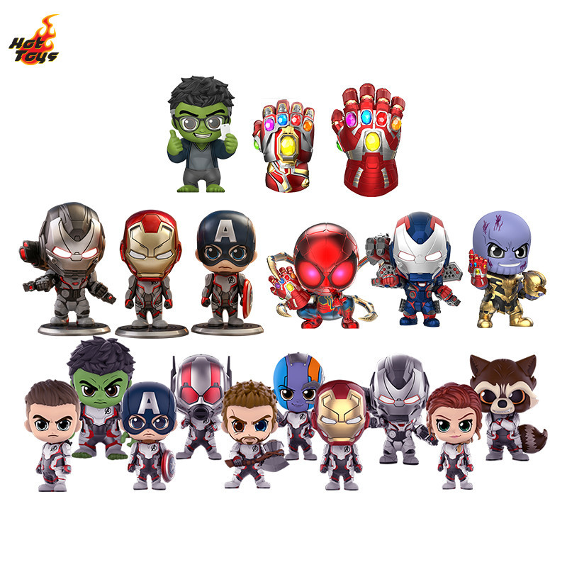 [สินค้าของแท้ พร้อมส่ง] HotToys HotToys Avengers Iron Man Captain America Thanos Hulk COSBABY ตุ๊กตาสะสม