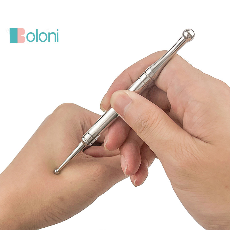 [Boloni] ปากกานวดฝังเข็ม สเตนเลส แบบพกพา สําหรับใบหน้า