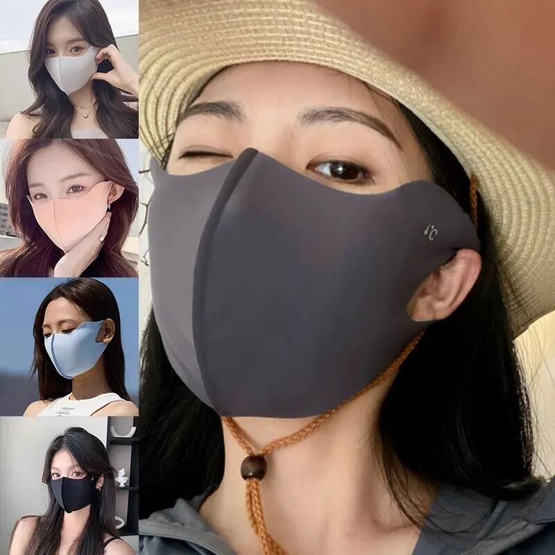 Upf50+ หน้ากากกันแดด ป้องกันรังสียูวี ใช้ซ้ําได้ ซักทําความสะอาดได้ สําหรับออกนอกบ้าน หน้าร้อน JURO