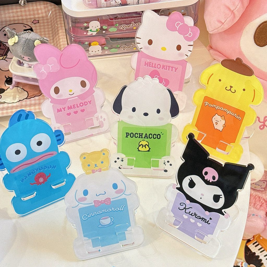 Sanrio ขาตั้งอะคริลิค สําหรับวางโทรศัพท์มือถือ แท็บเล็ต