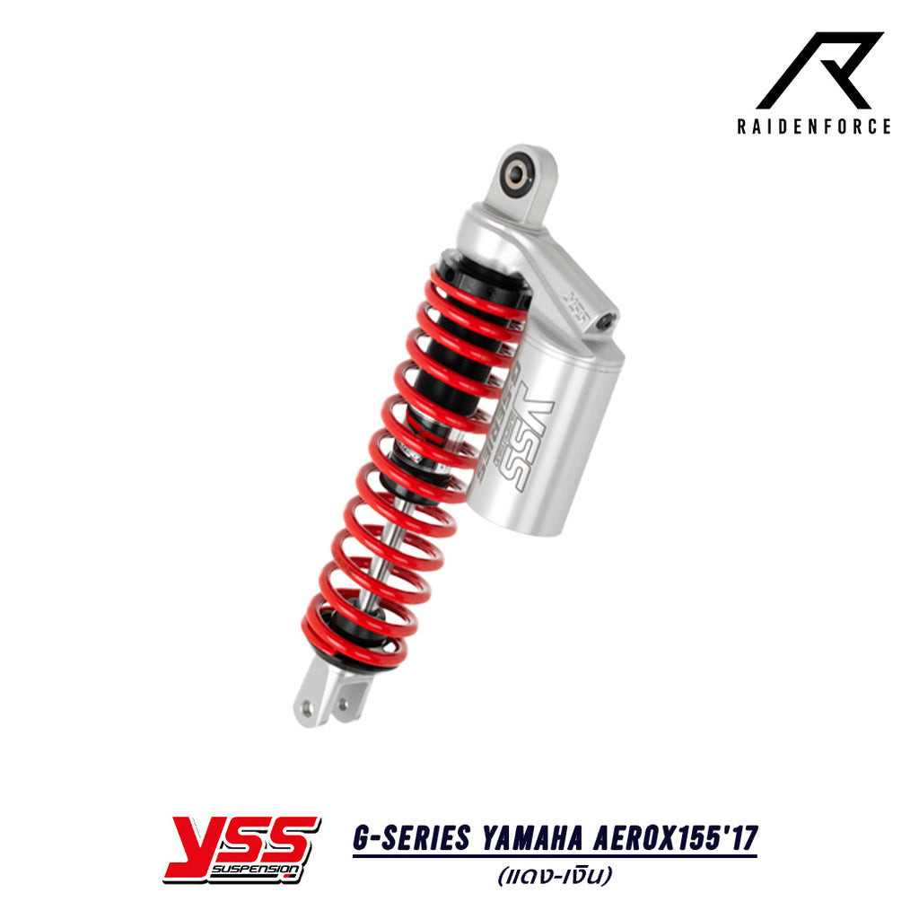 โช้ค YSS G-Series Yamaha Aerox155'17  สี แดง/เงิน