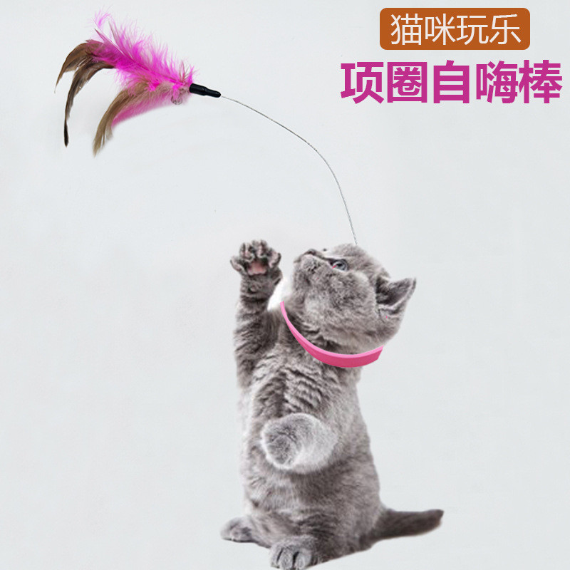 ของเล่นไม้จิ๊กซอว์อัตโนมัติ ประดับขนนก สําหรับสัตว์เลี้ยง แมว
