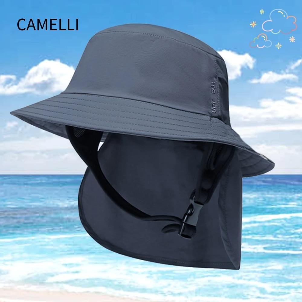 Camelli หมวกบักเก็ต ระบายอากาศ กันน้ํา เล่นเซิร์ฟริมทะเล กันแดด หมวกสุดเท่