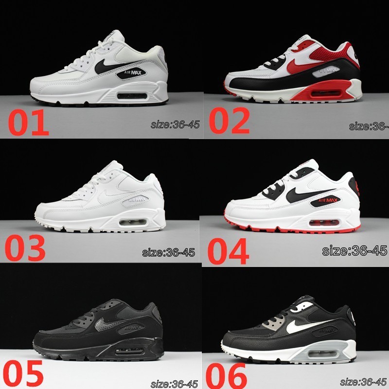 💯ของแท้💋Nike Air Max 90 Essential White - รองเท้าไนกี้แอแม็ค 90 สีขาวล้วน รองเท้าผ้าใบ RC28