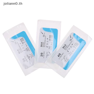 Joliann0 12PCS Surgical Silk Thread Suture Surgical Practice Kit th