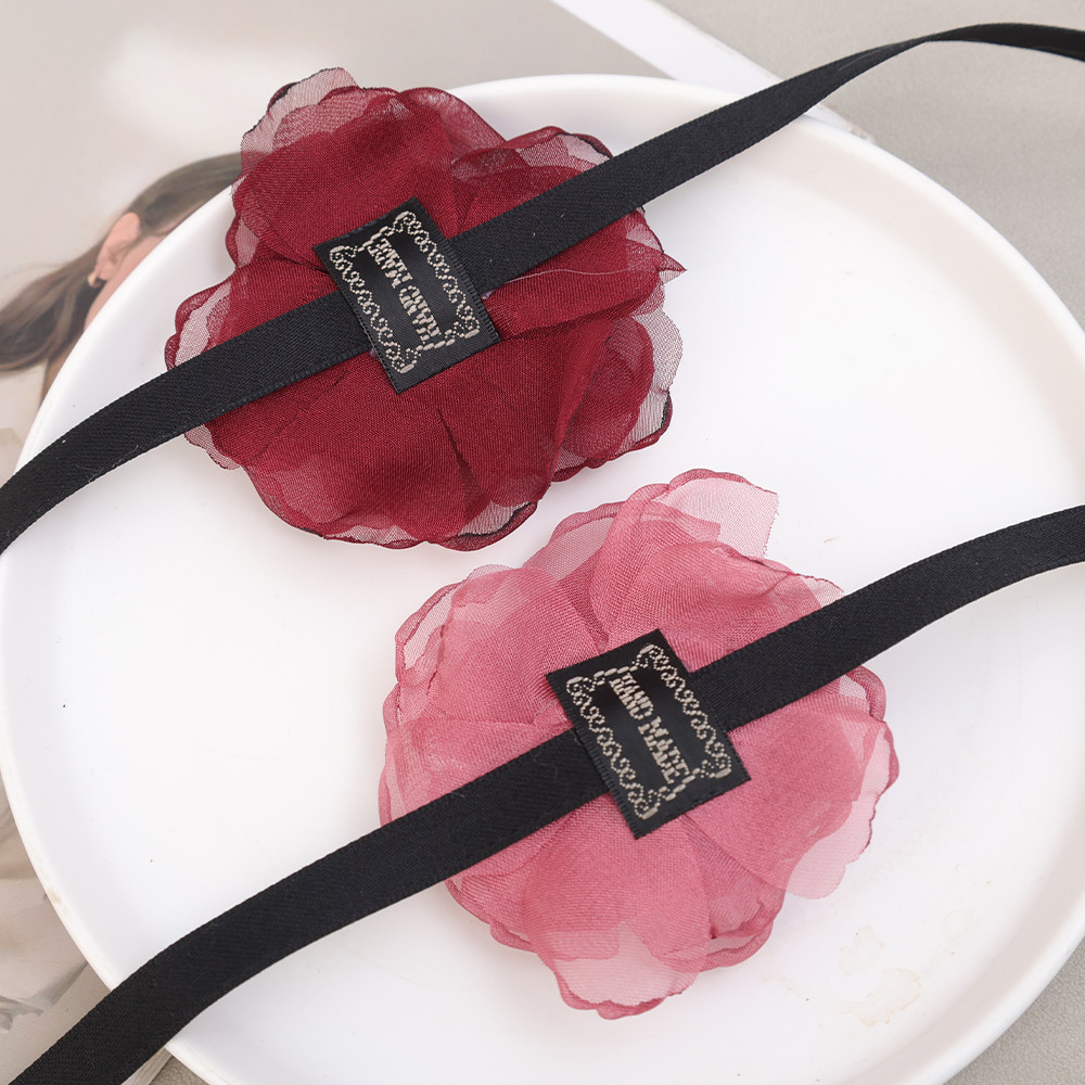 สร ้ อยคอเค ้ นคอริบบิ ้ นกุหลาบสีแดง - เครื ่ องประดับ - Punk, Gothic, Elegant, แฟชั ่ น - สร ้ อยคอกระดูกไหปลาร ้ า - เชือกยาวปรับได ้ - สําหรับตกแต ่ งงานปาร ์ ตี ้ - รูปที่ 6