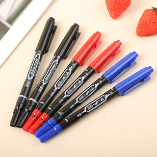 ปากกามาร์คเกอร์ CD Marker S0279 เขียนพลาสติกได้ ปากกาเคมี หัว2ขนาด มี 3 สี ปากกาเขียนกล่องไปรษณีย์