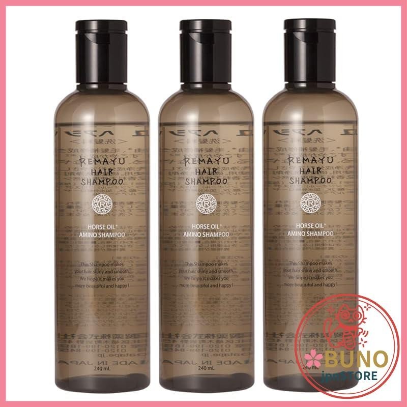 Reimahue Hair Shampoo, made by Ribatep Pharmaceutical, contains amino acid and horse oil, making it gentle on the scalp. This plant-based, additive-free shampoo comes as a set of three bottles for 6,452 yen (21,50 yen per item).