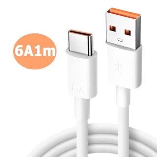 6Aสายชาร์จ หัวชาร์จ 18W 33W 67W 66Wสำหรับ Xiaomi USB Type C รองรับ Quick Charge 3.0 4.0 Turbo charge