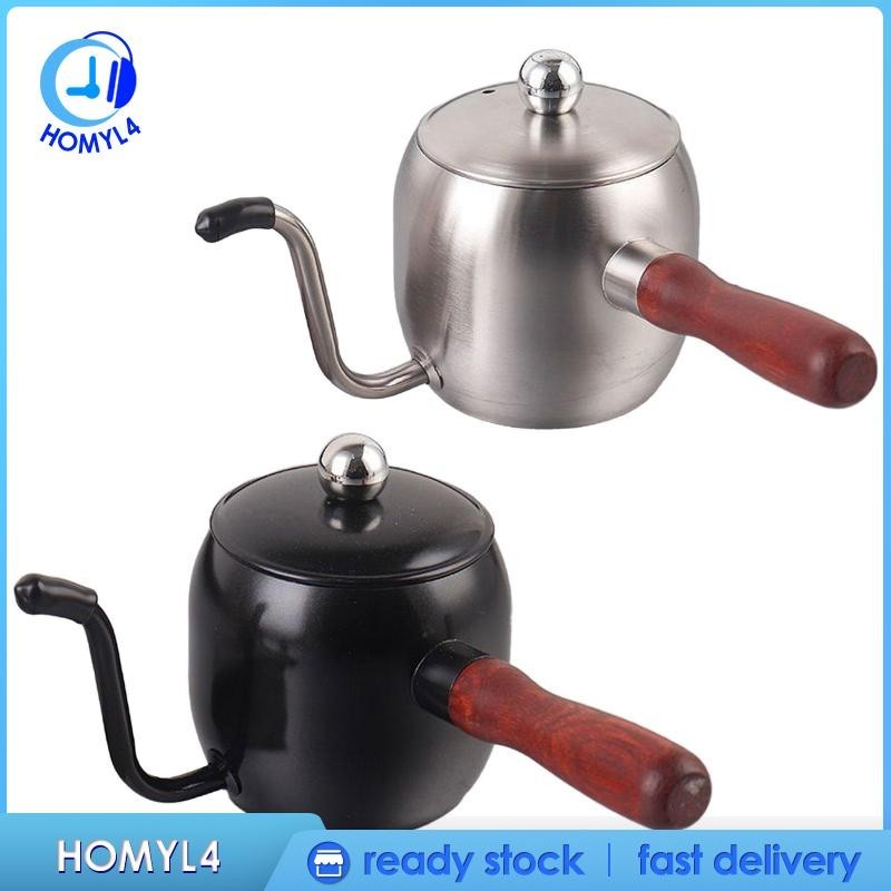 [Homyl4 ] Pour over Kettle Coffee Tea Pot 500 ml Gift Narrow Drip Kettle Long