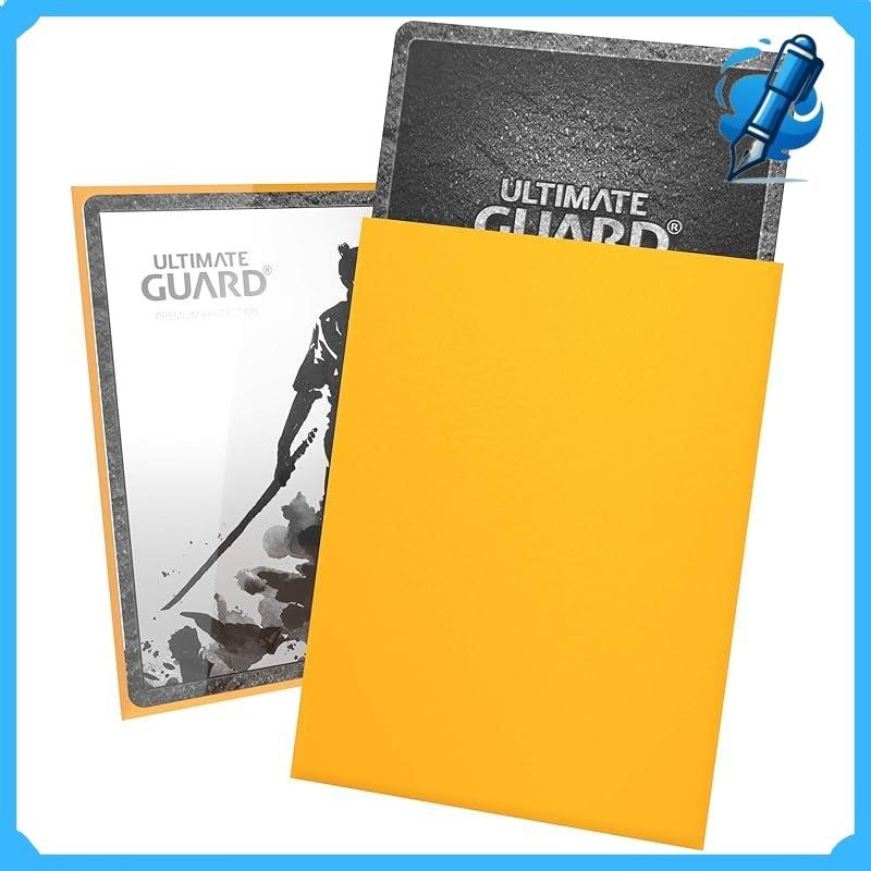 Ultimate Guard Katana Sleeve Standard Size 100 Card Sleeve Yellow