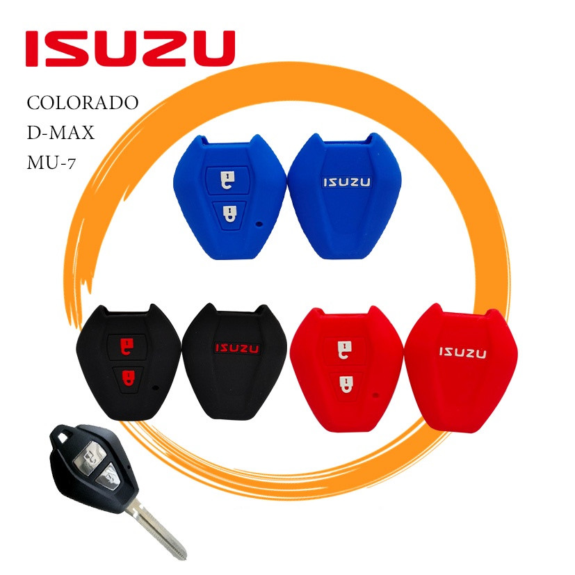 ซิลิโคนกุญแจISUZU ปลอกกุญแจรถยนต์ ซิลิโคนกุญแจรถ ตรงรุ่น ISUZU D-MAX MU-7 COLORADO