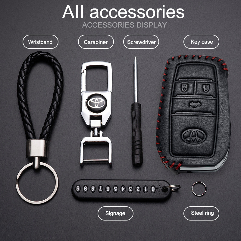 ตกแต่งบ้าน เคสกุญแจ Toyota Avanza Vios Wigo Rush Fortuner Innova Corolla Hilux การปรับเปลี่ยน ปลอกกุญแจ ส่งด่วน สั่งเลย