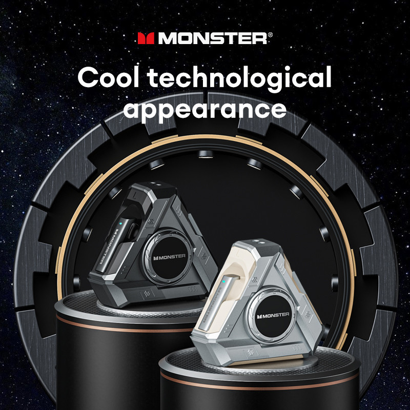 Monster XKT22 หูฟังตัดเสียงรบกวนระยะไกลสเตอริโอไฮไฟหูฟังบลูทูธ 5.4 ชุดหูฟังสําหรับเล ่ นเกมไร ้ สาย