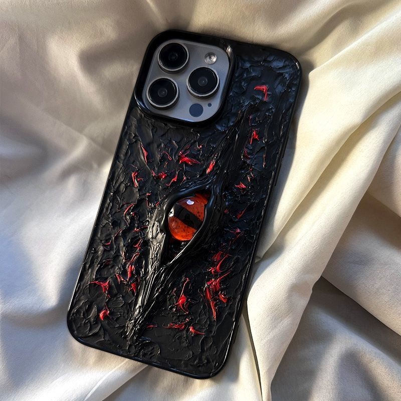 [G-Plus Studio] Cruise Red Eye Phone Case iPhone15promax Unique Phone Case i14 New Style Dark Series