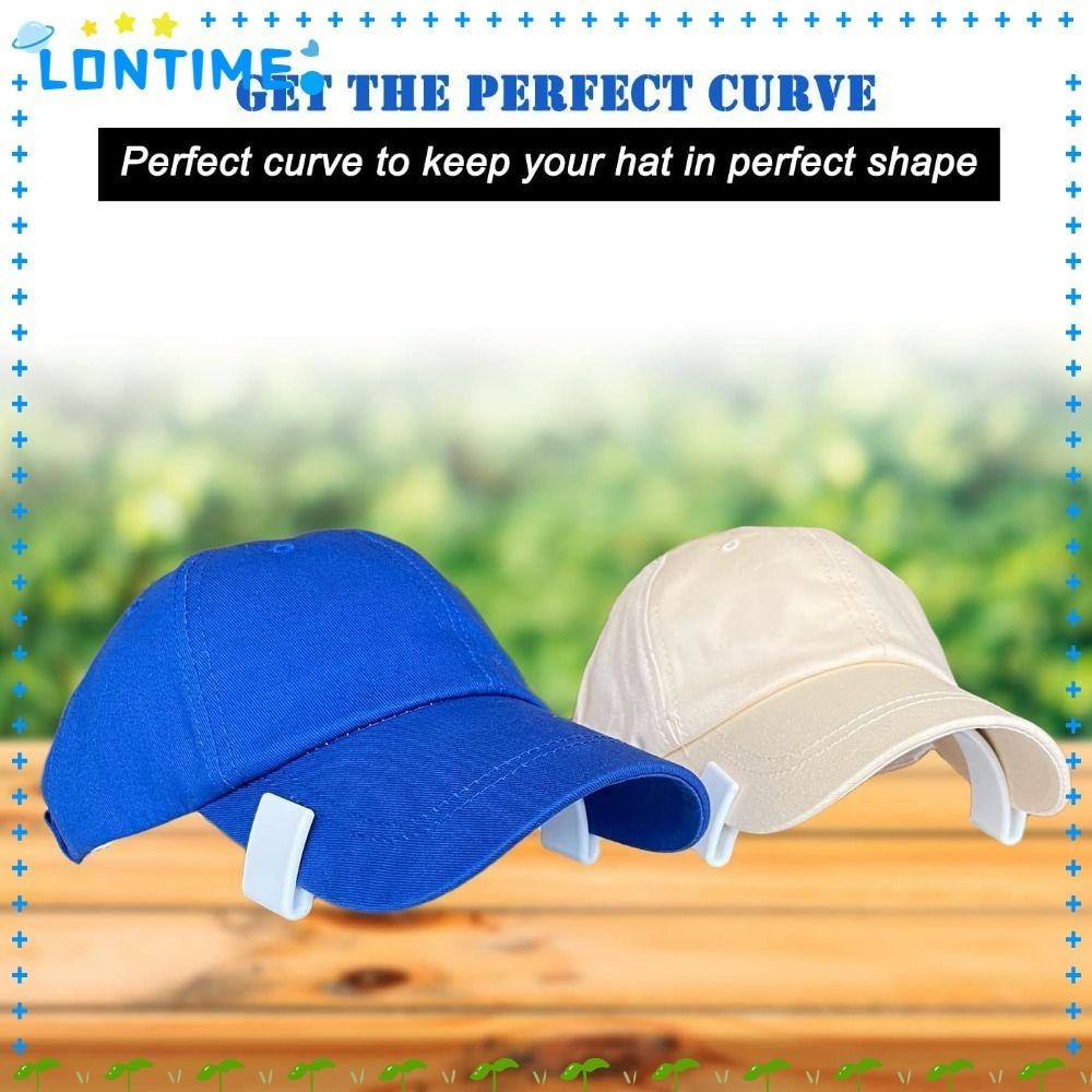 Lontime Brim Bender, White Black Hat Bill Bender, Plastic Cap Sweat Pad Prevent