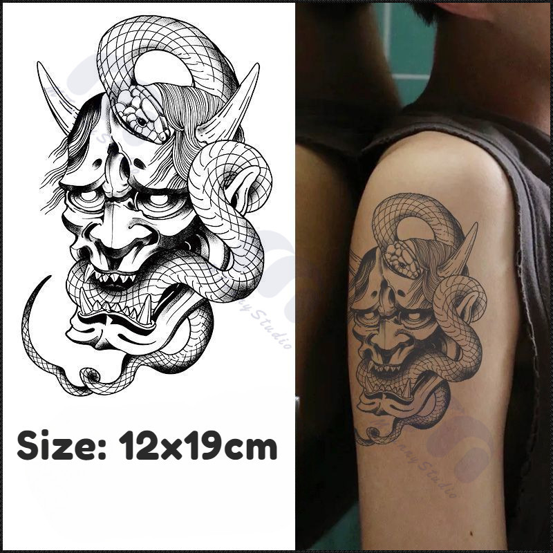 【MF Magic Tattoo 】 สติ ๊ กเกอร ์ รอยสักชั ่ วคราวกันน ้ ําติดทนนาน 15 วัน Prajna8 Tattoo