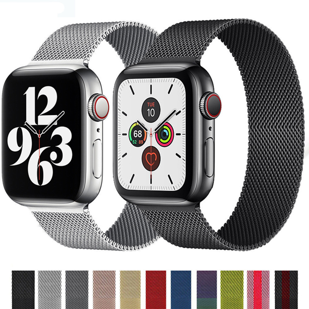สายรัดโลหะมิลานีสำหรับ Apple นาฬิกา applewatch iwatch5678 SE เจ็ดแปดรุ่น