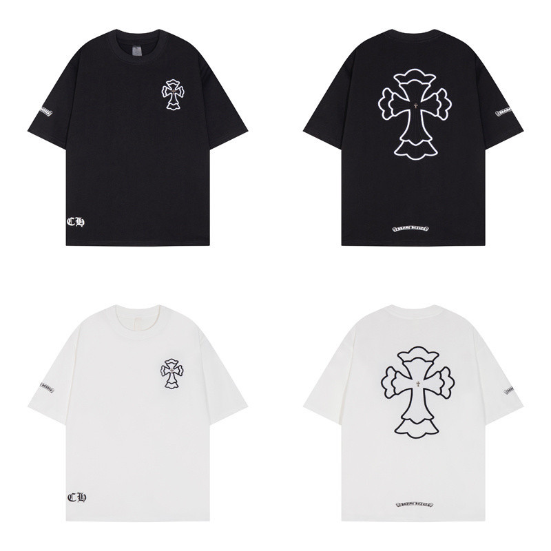 Street Fashion 0C5HE5 เสื้อยืดผ้าฝ้ายสําหรับผู้ชายและผู้หญิง Hollow Out Patterns
