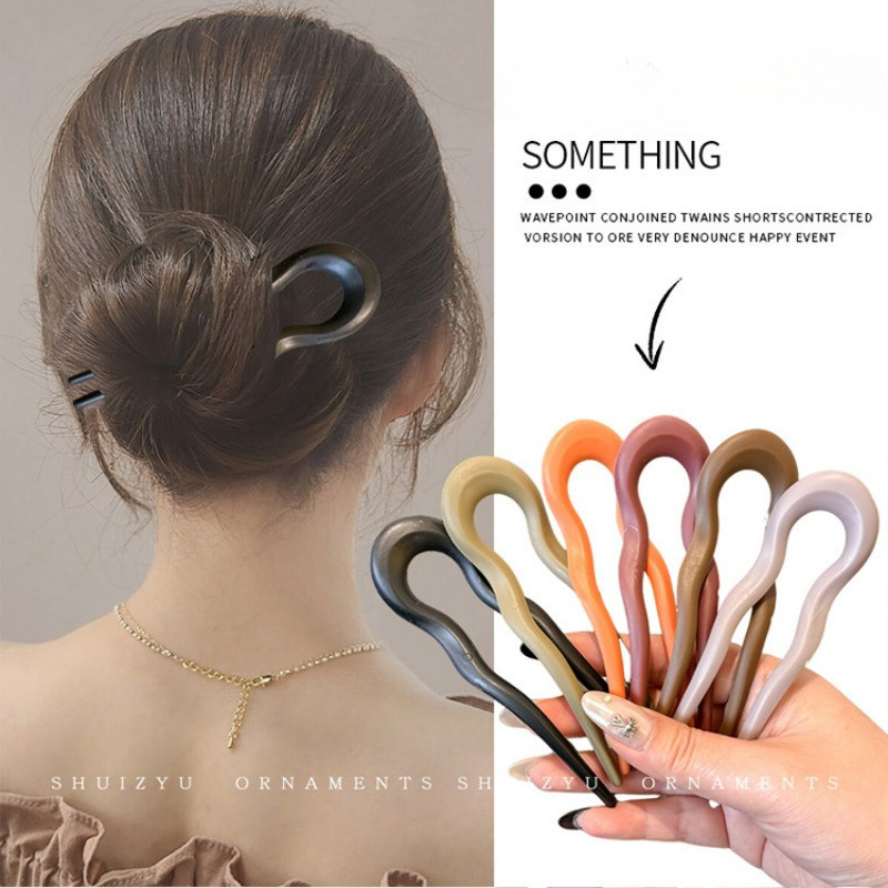 Acetate กิ ๊ บรูปตัว U 2024 ใหม ่ สไตล ์ จีน Hairpin Cheongsam อุปกรณ ์ เสริม ราคา ถูกที่สุด ดีลบีเคเค แกลเลอรีภาพที่ 4