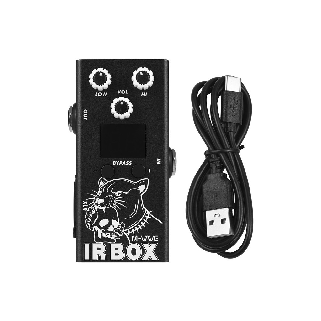 M-vave กีตาร์กล่อง Effects เหยียบ Cab Impulse Response ตู้ลําโพงจําลอง XLR พอร์ตเอาต์พุต DC 9V 6.35 