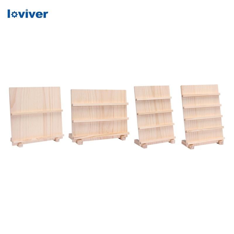 [ Loviver ] ต ่ างหูขาตั ้ งจอแสดงผลเครื ่ องประดับออแกไนเซอร ์ การ ์ ดขาตั ้ งจอแสดงผลแบบพกพาชนบท