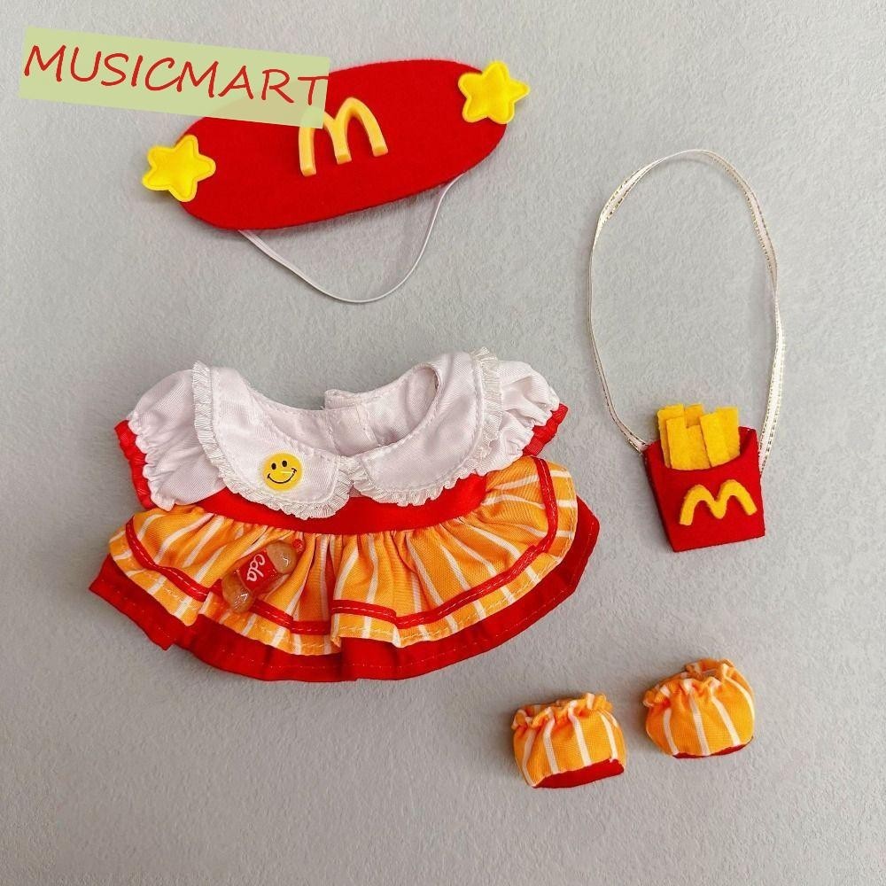 Musicmart ตุ๊กตา ชุดโลลิต้า,เสื้อผ้าตุ๊กตาโลลิต้า20ซม.ผ้าฝ้าย,อุปกรณ์ของเล่นน่ารักผ้าชุดเจ้าหญิงตุ๊กตาผ้าฝ้ายชุดโลลิต้าชุดเด็กของขว