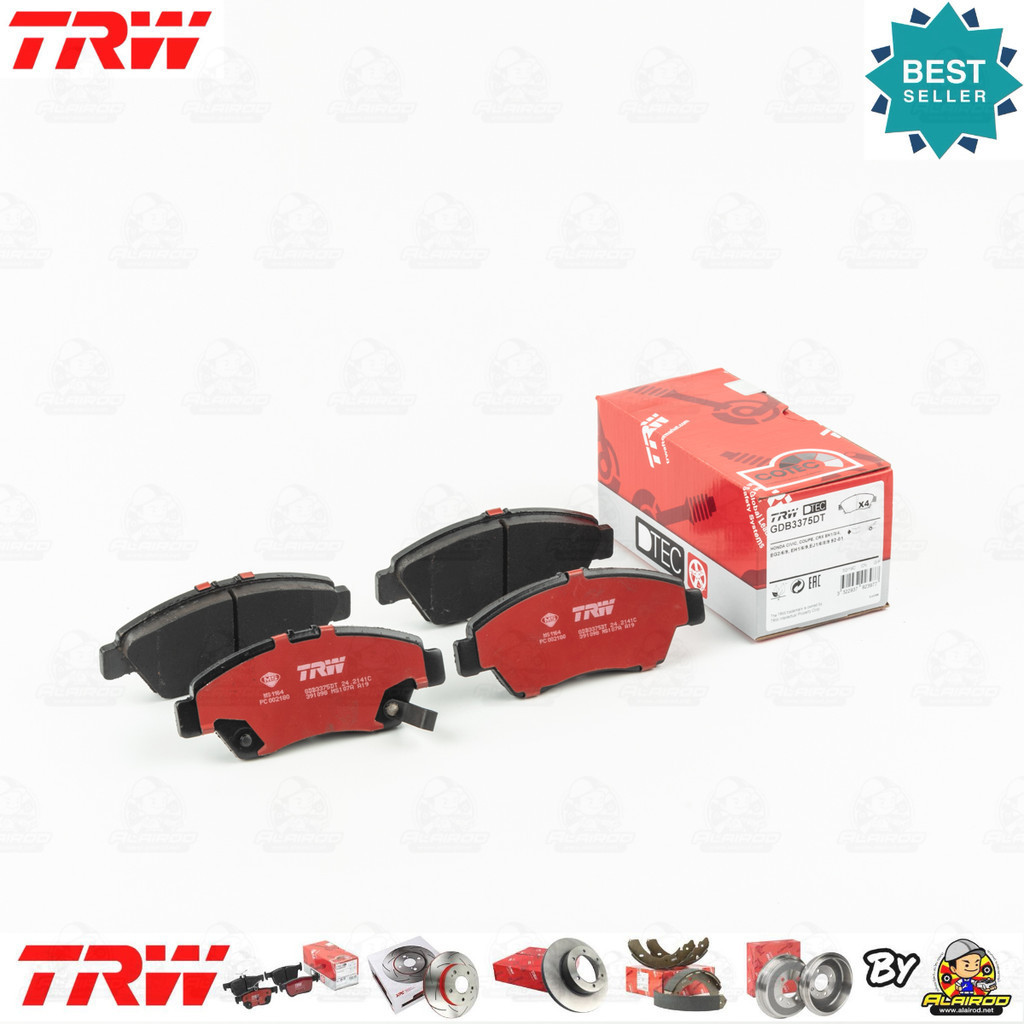 TRW ตัว TOP DTEC ผ้าเบรคหน้า ผ้าดิสเบรคหน้า   GDB 3375 DT สำหรับ HONDA FREED ปี 2010-2015