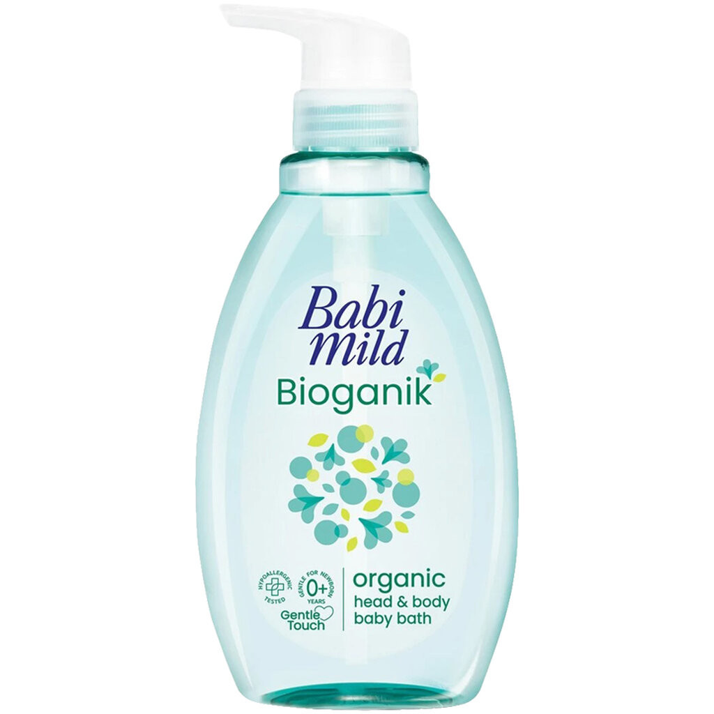LeeMart ครีมอาบน้ำ สระผม เด็ก เบบี้มายด์ BabiMild Bioganic 380ML อาบน้ำเด็ก Babymild อาบเด็ก สูตร อาบ เบบี้มาย ขวดปั๊...