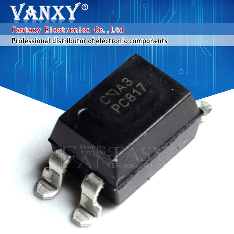 50PCS PC817C SOP4 PC817-C SOP PC817 C SMD PC817B PC817-B EL817B ส่วนประกอบอิเล็กทรอนิกส์