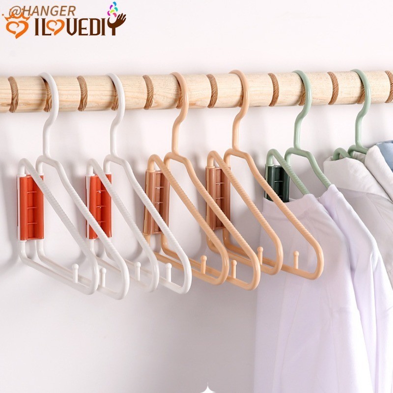 [ แนะนํา ] ไม้แขวนเสื้อพับได้ - สีสุ่ม แห้งเร็ว กันลื่น แบบพกพา - ที่วางจัดระเบียบตู้เสื้อผ้า - ชั้นวางจัดระเบียบเสื้อกั๊กผ้าเช็ดตัว - ชั้นวางแขวนกางเกง