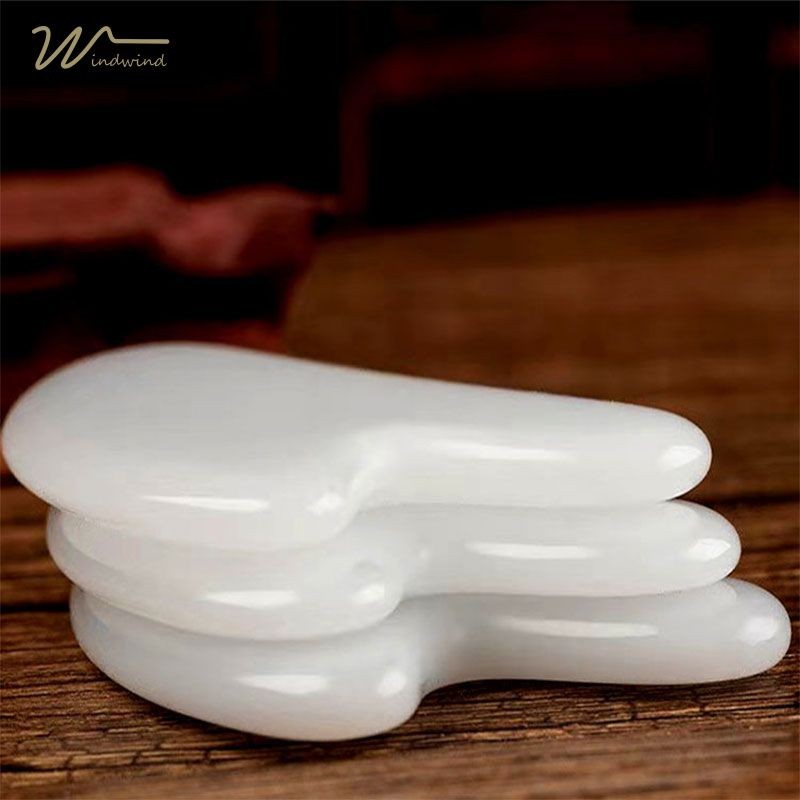 Windind ขูดหน้า เครื่องมือนวดหยกขูด แผ่นกัวซา สําหรับนวดใบหน้า และลําคอ ใบหน้า ผ่อนคลาย - รูปที่ 7