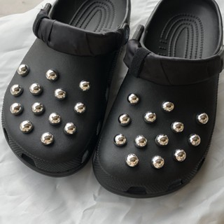 INS 26pcs เงิน Electroplated รอบลูกปัดแฟชั่นรองเท้าแตะ DIY P…