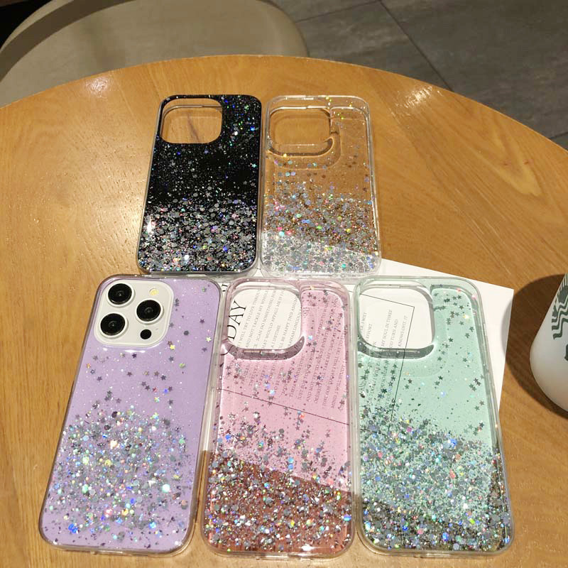 เคสโทรศัพท์สําหรับrealme 11 11X Pro + C53 C55 Narzo N53 N55 10 C33 C30 C35 9 Pro 9 Pro + 6i 5 5i 5s 5 Pro 3 C3 C2 C2 C2S A1k X2 Pro 5G X2 ปลอก Starry Glitter ฝาครอบป้องกันการตก