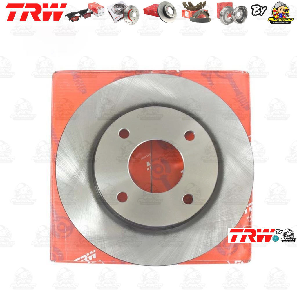 TRW จานดิสเบรคหน้า จานเบรคหน้า 1 คู่ / 2 ใบ NISSAN TIIDA, TiDA 4D, 5D C11 ปี 2006-2012  DF7449 ขนาด 