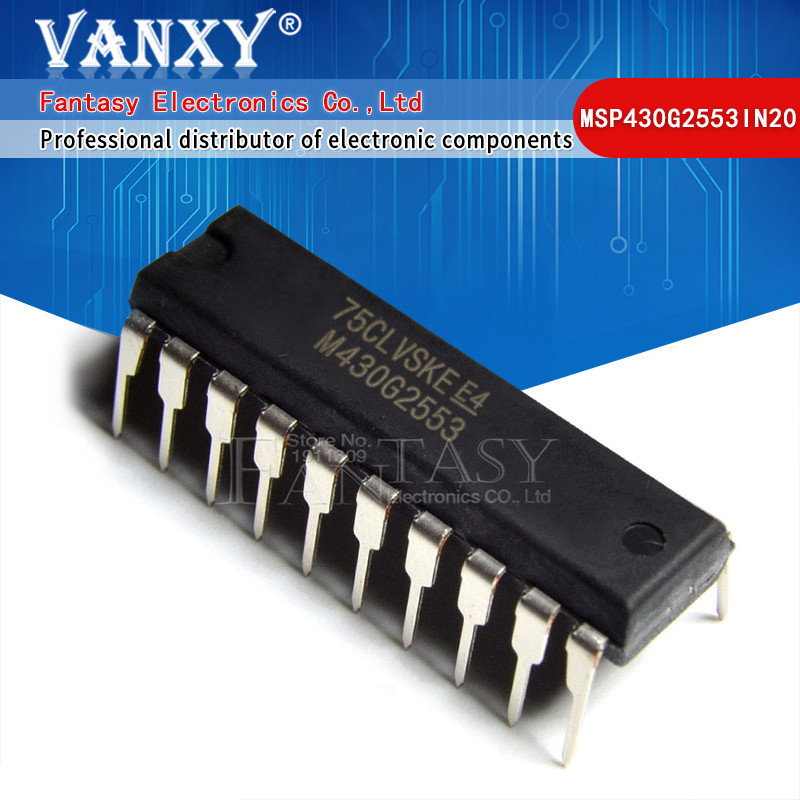 2pcs MSP430G2553IN M430G2553 DIP-20 MSP430G2553 MSP430G2553IN20 MSP430G2303IN20 MSP430G2303 M430G2SP